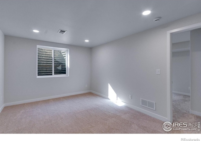 229 3rd St, Fort Collins, CO 80524 - carpeted empty room featuring a smoke detector, recessed lighting, and baseboards