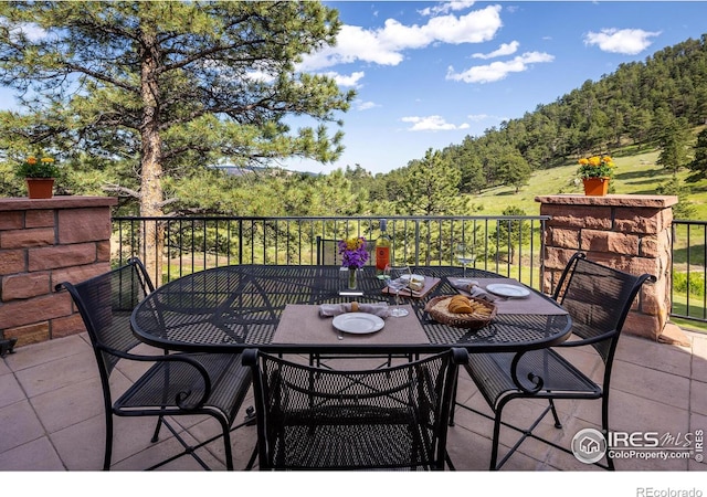 view of patio / terrace featuring outdoor dining space