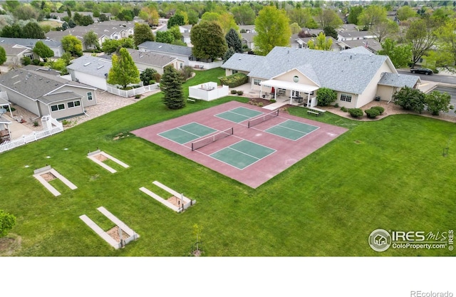 birds eye view of property featuring a residential view