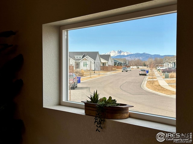 interior space featuring a residential view