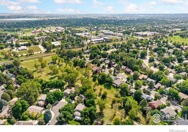 drone / aerial view featuring a residential view