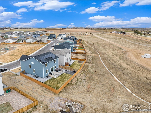 birds eye view of property featuring a residential view