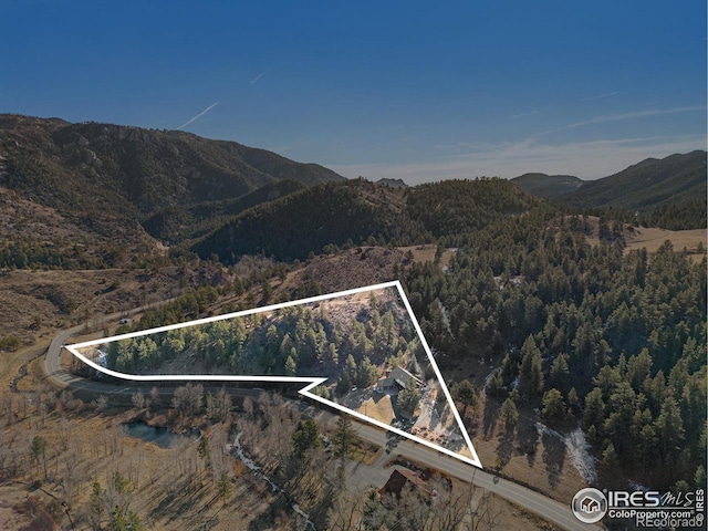 9512 County Road 43, Glen Haven, CO 80532 - mountain view with a view of trees