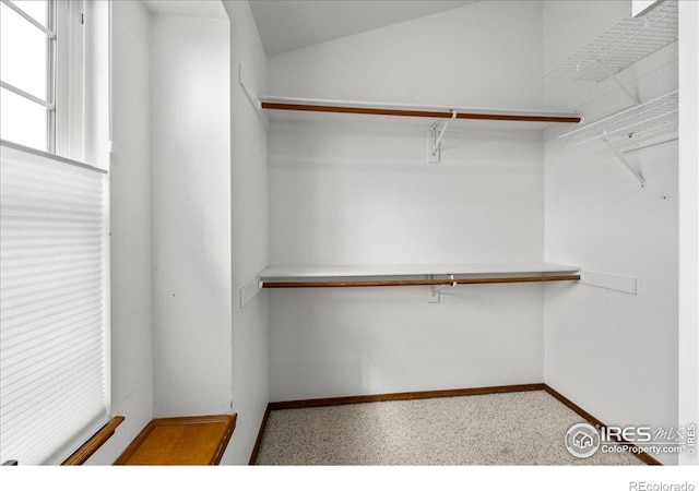 660 Fernglen Ct, Colorado Springs, CO 80906 - spacious closet featuring vaulted ceiling