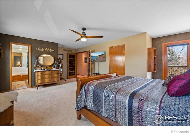 2418 Maplewood Cir E, Longmont, CO 80503 - bedroom featuring carpet flooring and ceiling fan
