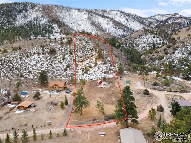 59 W Rustic Rd, Bellvue, CO 80512 - bird's eye view with a mountain view
