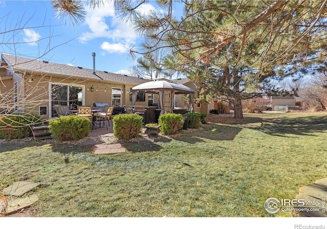 5621 W 27th St, Greeley, CO 80634 - view of yard with a gazebo and a patio