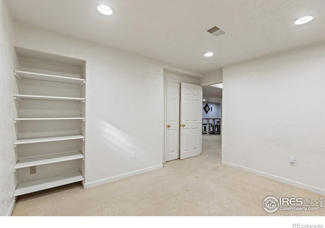 5621 W 27th St, Greeley, CO 80634 - interior space featuring carpet flooring, recessed lighting, baseboards, and visible vents