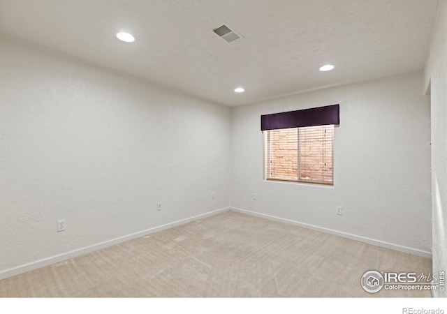 5621 W 27th St, Greeley, CO 80634 - carpeted spare room featuring recessed lighting, baseboards, and visible vents
