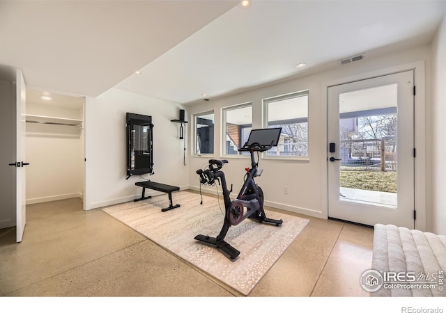 1580 Moss Rock Pl, Boulder, CO 80304 - workout area featuring baseboards and recessed lighting