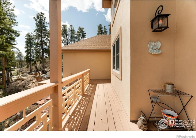 12023 Coal Creek Heights Dr, Golden, CO 80403 - view of wooden terrace