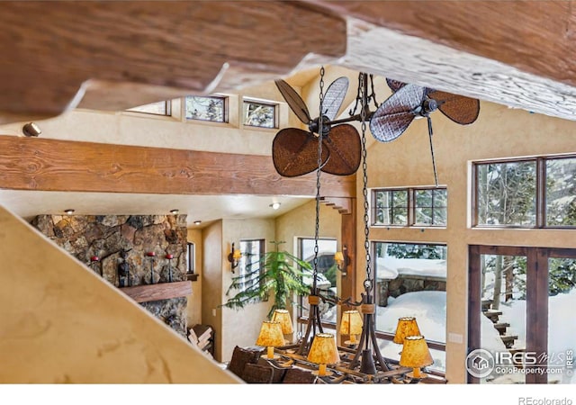 details featuring ceiling fan