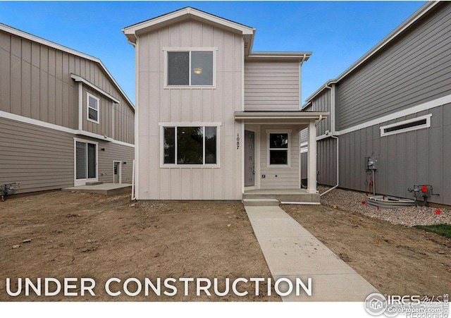 view of front of property with board and batten siding