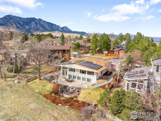 3380 Longwood Ave, Boulder, CO 80305 - drone / aerial view featuring a mountain view