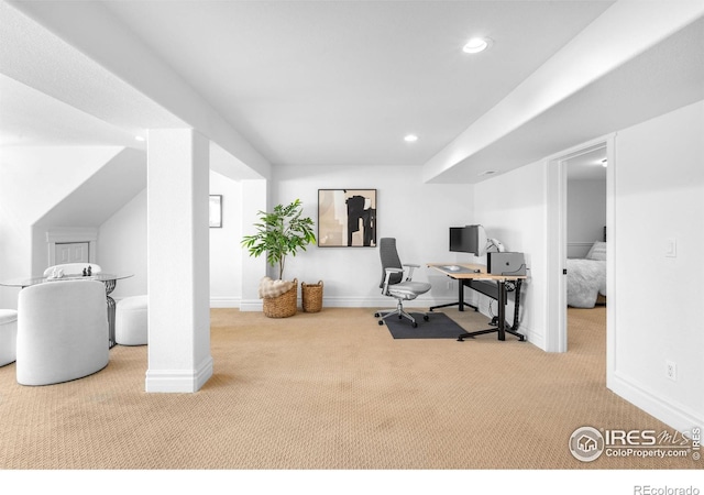 3380 Longwood Ave, Boulder, CO 80305 - carpeted office space featuring recessed lighting and baseboards