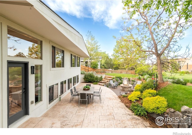 3380 Longwood Ave, Boulder, CO 80305 - view of patio featuring outdoor dining area