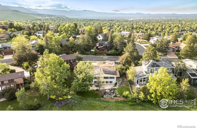 3380 Longwood Ave, Boulder, CO 80305 - aerial view of residential area with a mountainous background