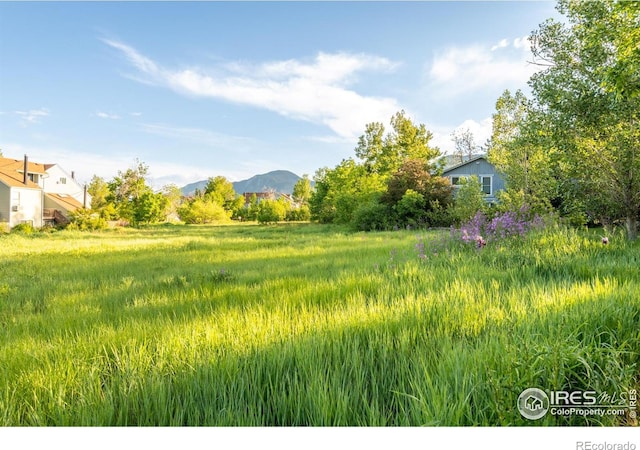 3380 Longwood Ave, Boulder, CO 80305 - view of yard with a mountain view