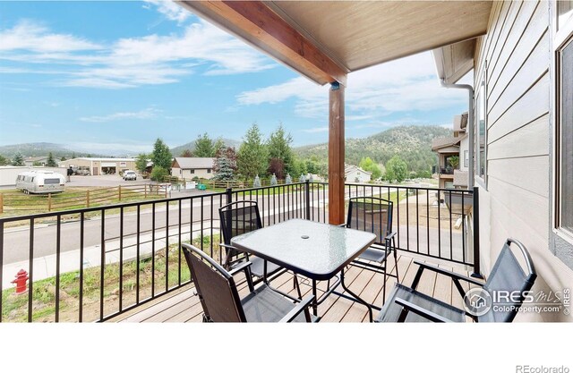1734 Wildfire Rd Unit 204, Estes Park, CO 80517 - balcony with a mountain view