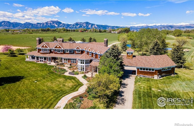 2300 N 75th St, Boulder, CO 80301 - view from above of property featuring mountains