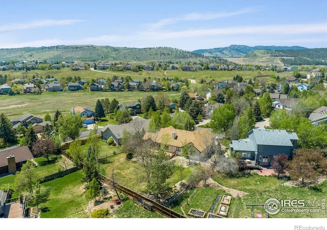 2409 Denby Ct, Fort Collins, CO 80526 - aerial view of residential area with a mountain backdrop
