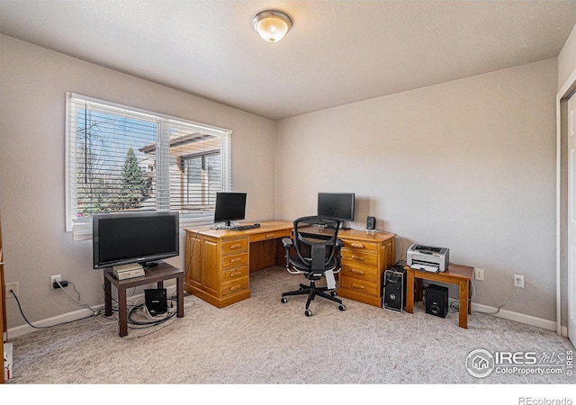 2409 Denby Ct, Fort Collins, CO 80526 - office area featuring light colored carpet and baseboards