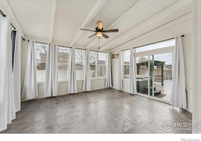 403 S Maple Ave, Eaton, CO 80615 - unfurnished sunroom with plenty of natural light and concrete flooring