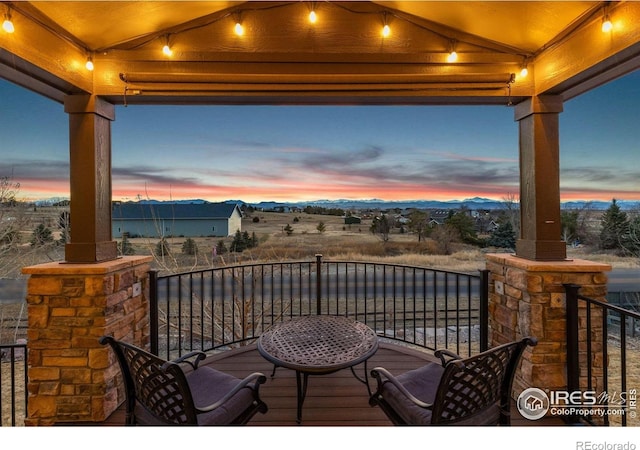 1046 Greens Pl, Erie, CO 80516 - view of balcony at dusk