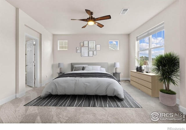 1863 Pioneer Cir, Lafayette, CO 80026 - bedroom featuring light colored carpet and ceiling fan