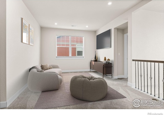 1863 Pioneer Cir, Lafayette, CO 80026 - carpeted living room with recessed lighting and baseboards