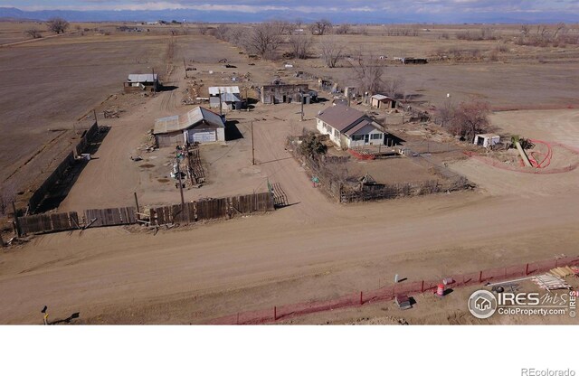 3113 County Road 17, Brighton, CO 80603 - drone / aerial view featuring a rural view
