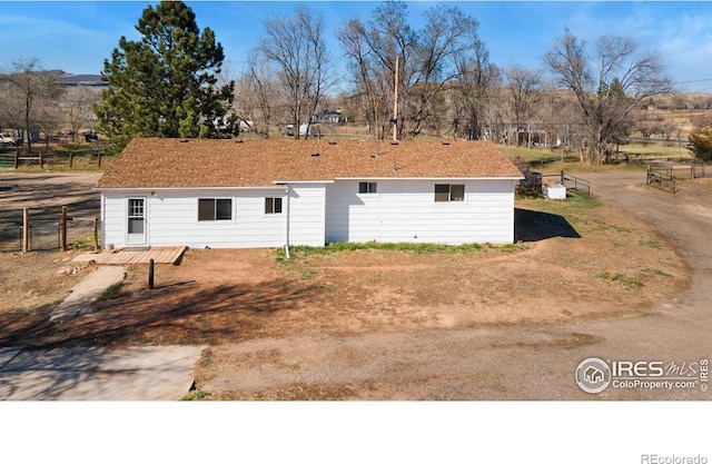 4417 Lawrence Ln, Laporte, CO 80535 - view of front of home with fence