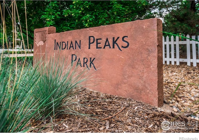 2946 Shoshone Trl, Lafayette, CO 80026 - community / neighborhood sign with fence