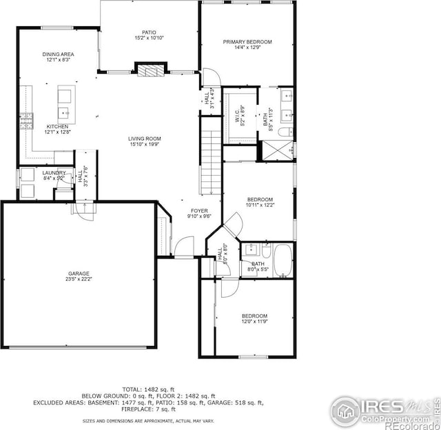 3362 Buffalo Grass Ln, Wellington, CO 80549 - room layout