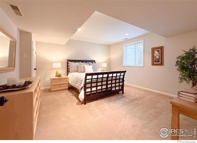 7155 Rustic Trl, Boulder, CO 80301 - bedroom featuring light colored carpet, baseboards, and recessed lighting