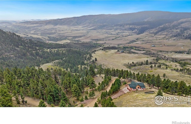 10435 Roan Mountain Rd, Loveland, CO 80538 - bird's eye view with a mountain view