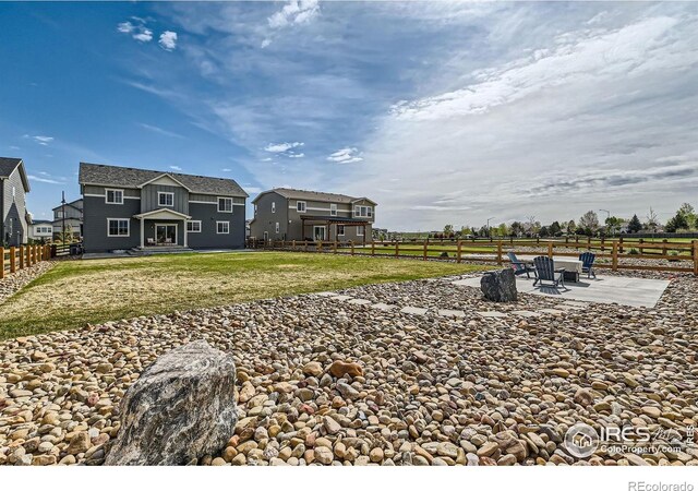 38 Morgan Cir S, Erie, CO 80516 - view of yard with a patio