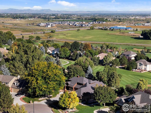aerial view featuring a residential view