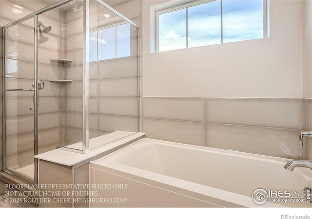 2387 Bristol St, Superior, CO 80027 - full bathroom with a stall shower and a garden tub