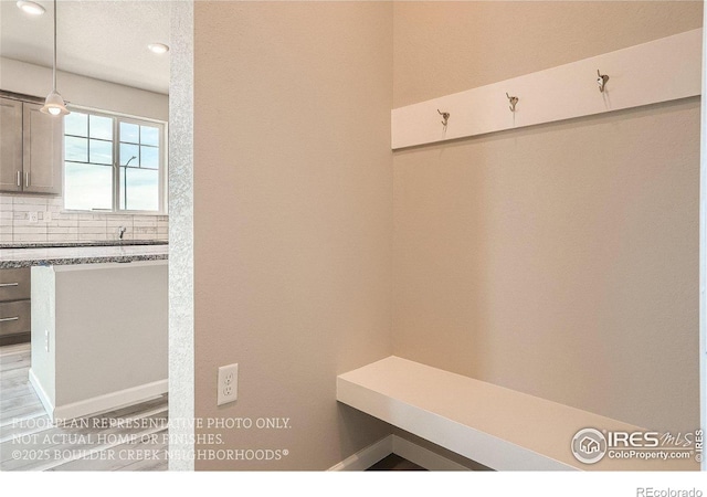 2387 Bristol St, Superior, CO 80027 - mudroom with recessed lighting and light wood finished floors