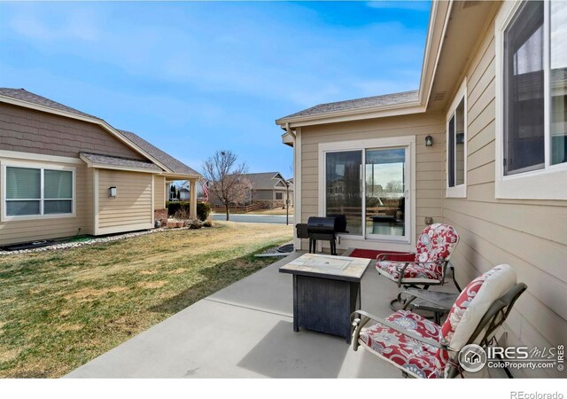2747 Dafina Dr, Loveland, CO 80537 - view of patio / terrace featuring grilling area