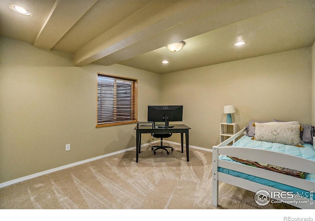 7889 Antelope Ct, Wellington, CO 80549 - bedroom featuring baseboards, recessed lighting, and carpet