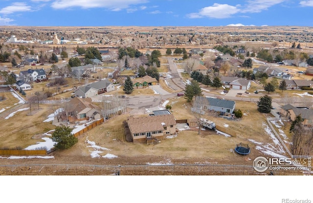 7889 Antelope Ct, Wellington, CO 80549 - aerial view with a residential view