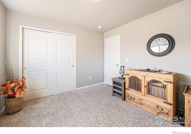 1108 Osprey Way, Wiggins, CO 80654 - interior space with carpet flooring, baseboards, and a closet