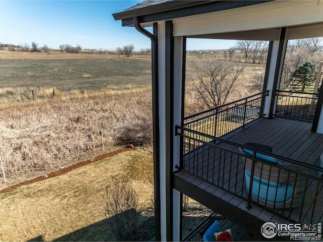 413 E Elm St, Lafayette, CO 80026 - wooden deck with a rural view