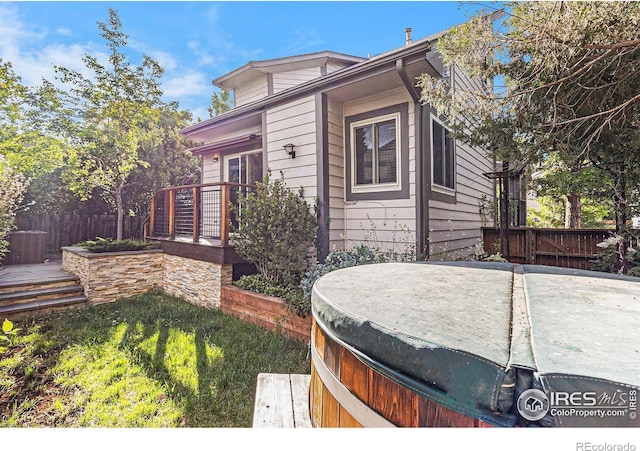 4808 Hopkins Pl, Boulder, CO 80301 - view of front of property with a hot tub