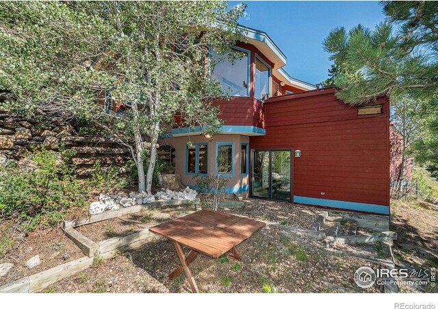 view of rear view of property