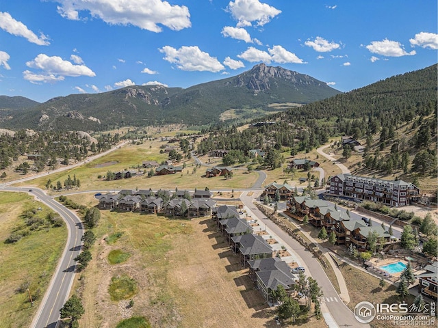 2625 Marys Lake Rd Unit S2, Estes Park, CO 80517 - birds eye view of property with a mountain view