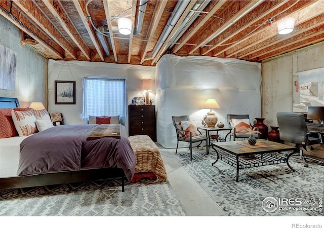 2449 Trio Falls Dr, Loveland, CO 80538 - bedroom with concrete flooring