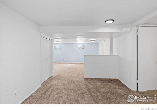 view of carpeted empty room